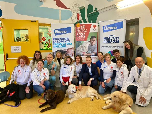 Elanco porta la “Pet Therapy” negli ospedali grazie a For A Smile ETS: riparte il progetto “Basta Una Zampa” nel reparto pediatrico dell'Azienda Socio Sanitaria Territoriale Santi Paolo e Carlo di Mil
