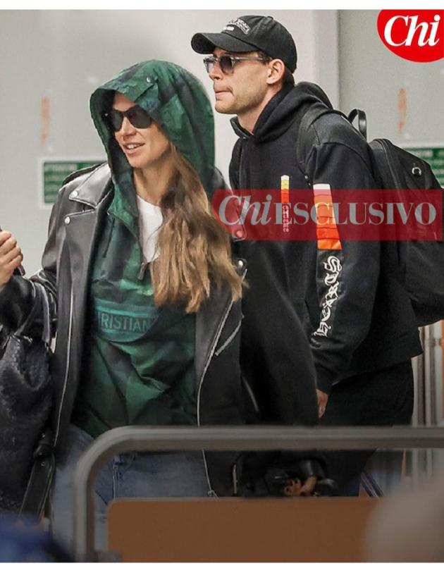 Melissa Satta per le vie di Madrid in compagnia del rampollo della famiglia Beretta