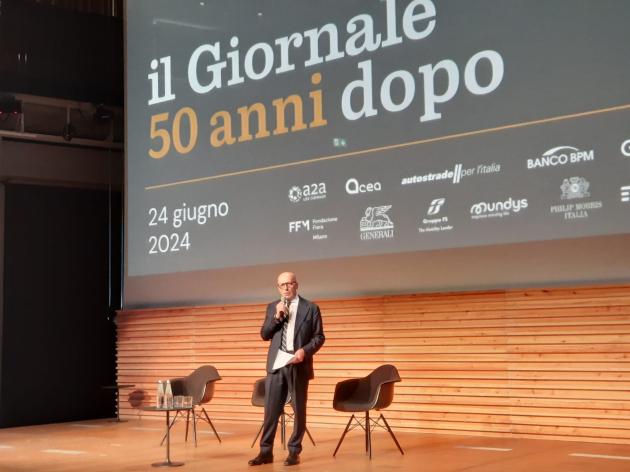 Editoria. 50 anni de Il Giornale. Sallusti: "Informazione certificata è àncora di salvezza"