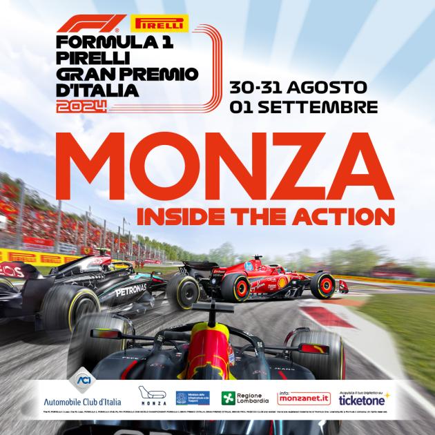 Formula 1 Pirelli Gran Premio d'Italia 2024, svelato il poster; Sticchi Damiani: "Concreto segnale di ripartenza"