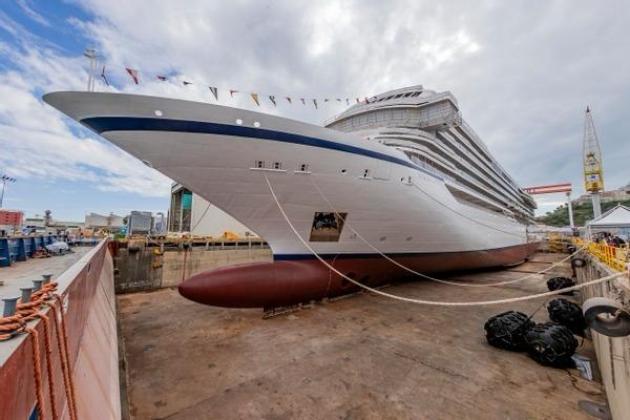 Fincanrieri, varata nave da crociera “Viking Vesta” presso lo stabilimento di Ancona, costruita per per la società armatrice Viking 