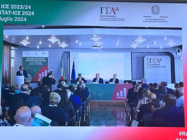 ICE, presentato il Rapporto '23-'24: Italia sesta al mondo in export supera la Corea del Sud con 626 mld di esportazioni