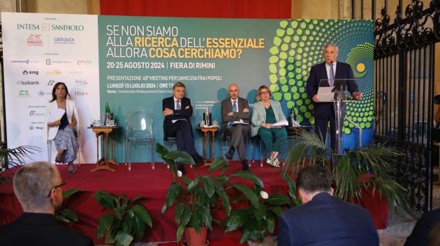 Meeting di Rimini, presentata la 45esima edizione dal tema "Alla ricerca dell'essenziale" all’Ambasciata d’Italia presso la Santa Sede 