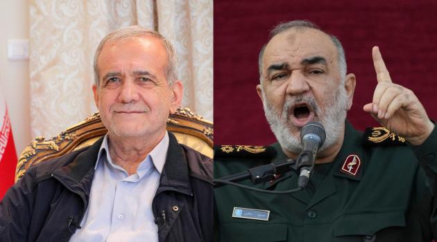 Ismail Haniyeh Masoud Pezeshkian  Hossein Salami Iran Israele conflitto raid attacco attacchi idf pasdaran mossad servizi missili droni tensione pasdaran guardie rivoluzionarie