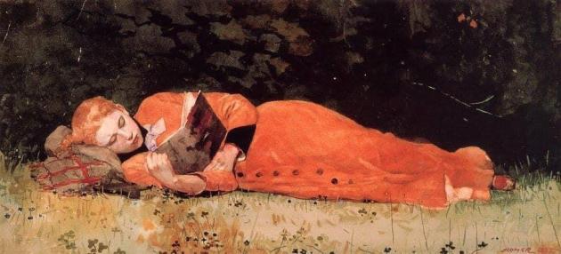 “Il nuovo romanzo” di Winslow Homer, il pittore statunitense famoso per le sue rappresentazioni realistiche