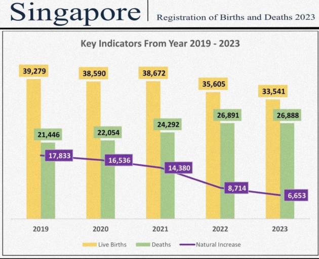 Singapore, +22% di decessi dall’introduzione del vaccino Covid, nati morti più che raddoppiati del +115% e natalità calata, -13%