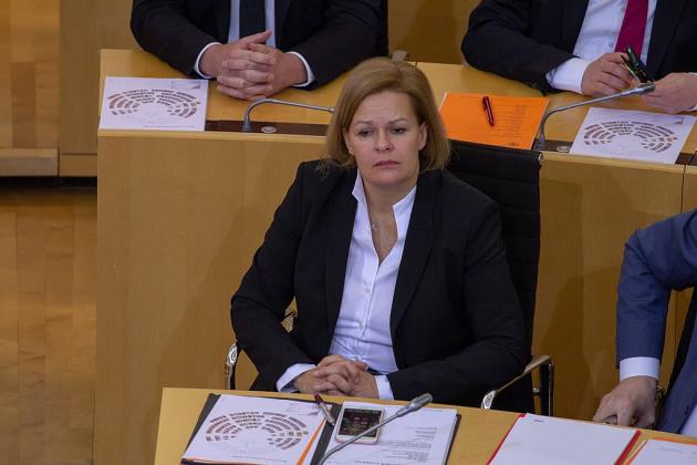 Germania ministra Interno Nancy Faeser  controlli tappeto frontiere 16 settembre  misura  Scholz  attentato Solingen