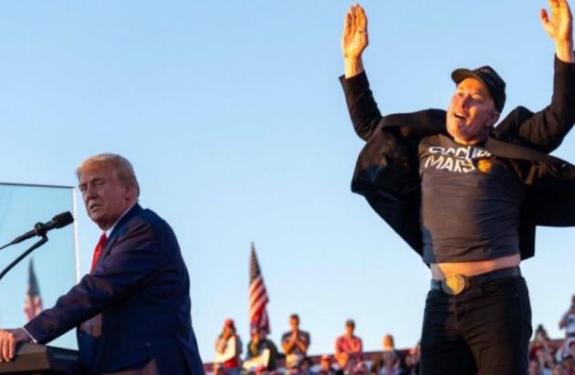 Elon Musk sul palco con Trump con la t-shirt "Occupy Mars": sogno dell'imperialismo americano o secessione di classe dei più ricchi?