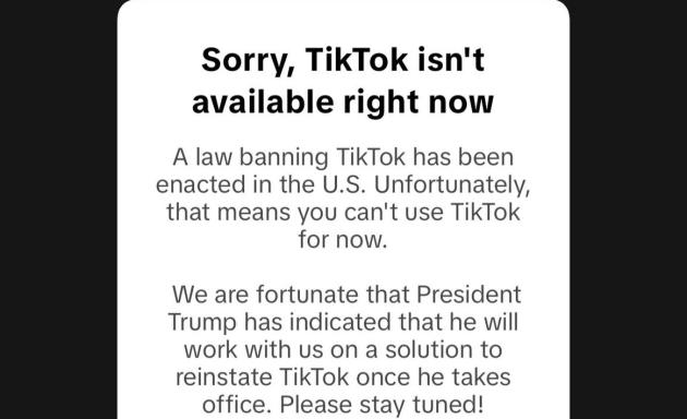 TikTok chiude in America, il messaggio agli utenti: "Per fortuna arriva Trump", il neo presidente verso proroga di 90 giorni