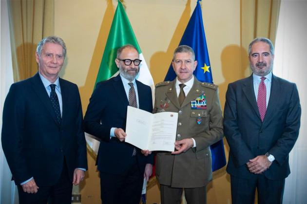 Fondazione Fincantieri e Centro Alti Studi Difesa, firmato accordo per il premio di dottorato in memoria del "Generale Claudio Graziano"