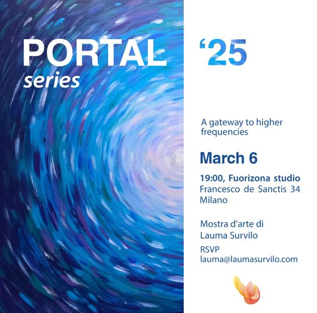 PORTAL Series '25, a Milano la mostra dell'artista Lauma Survilo, un viaggio artistico tra energia, coscienza e trasformazione