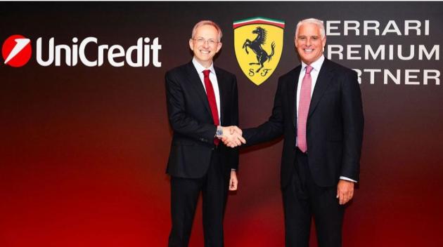Unicredit e Ferrari, al via la partnership pluriennale con l'evento "Scuderia Ferrari HP Drivers Presentation by UniCredit"