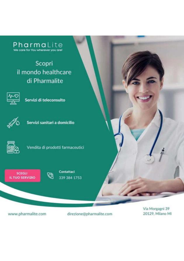 Pharmalite innova la sanità digitale, nasce la prima piattaforma che integra telemedicina, e-prescription e consegna farmaci a domicilio