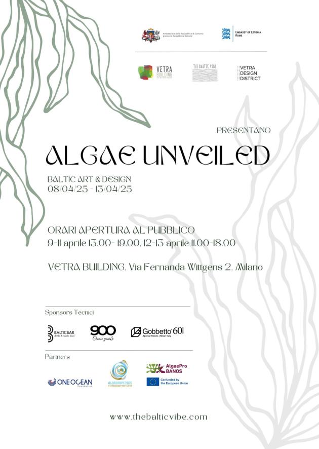 Fuorisalone, Algae Unveiled, un viaggio artistico tra alghe, design e sostenibilità