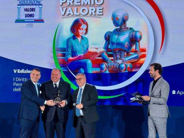 La V edizione del Premio Valore a Roma: riconosciuto l'impegno a tutela dei diritti umani nell’era dell'IA