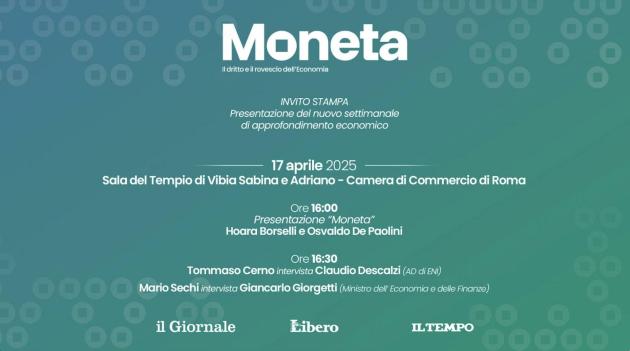 A Roma il secondo evento di lancio del nuovo settimanale di approfondimento economico “Moneta”
