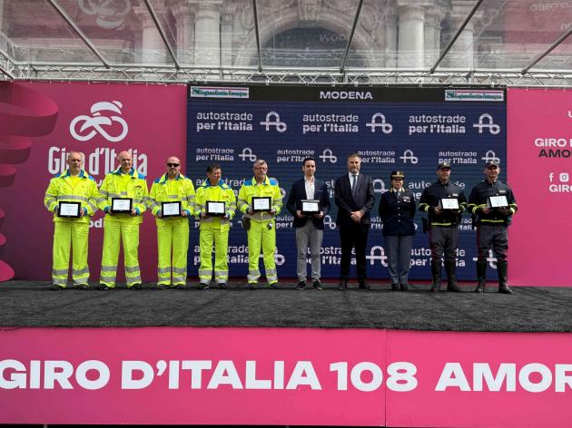 ASPI e Polizie Stradale, insieme al Giro d'Italia per la quattordicesima edizione degli "Eroi della Sicurezza" 