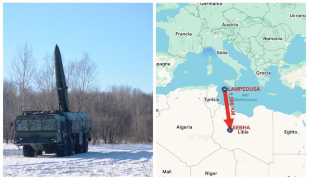 Russia, "missili in Libia nella base militare di Sebha, a 1000 km da Lampedusa, l'obiettivo è puntarli verso l'Europa"