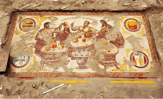 McDonald’s accoglie il Giubileo 2025 con un mosaico in Galleria Sordi, un menu speciale e azioni per il decoro urbano di Roma