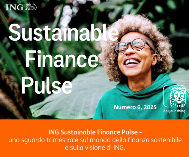 ING Sustainable Finance Pulse: rallenta il mercato globale, ma ING accelera e mobilita 30 miliardi nel primo trimestre 2025