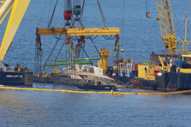 Bayesian, recuperato relitto yacht Perini Navi grazie a navi gru Hebo Lift 2 e 10, il 23 l’arrivo a Termini Imerese - DIRETTA