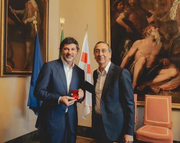 Incontro Giuseppe Sala e  Kahka Kaladze per l'inaugurazione del Consolato della Georgia a Milano