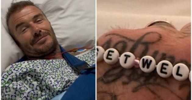 David Beckham in ospedale, fonte: IG, @Victoriabeckham