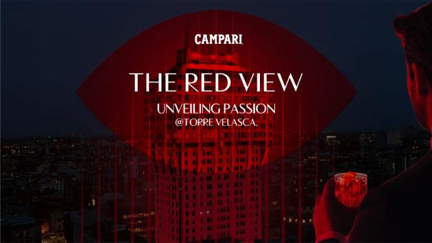 Campari tinge di rosso Milano e celebra Torre Velasca con "The Red View – Unveiling Passion"