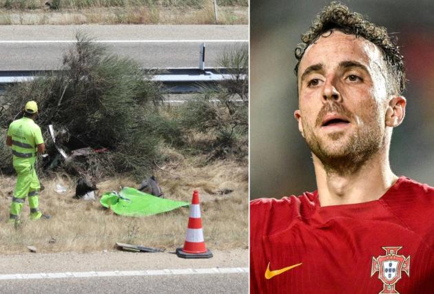 Morte Diogo Jota, la gomma della Lamborghini Huracan del calciatore esplosa durante un sorpasso, l'auto avvolta dalle fiamme