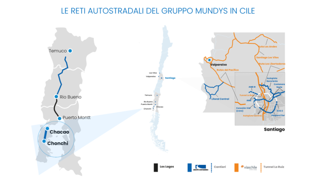 Mundys, aggiudicata concessione della tratta Chacao-Chonchi in Cile rafforzando la sua presenza infrastrutturale nel Paese