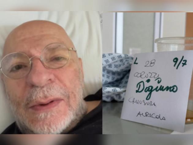 Mauro Coruzzi ricoverato per un intervento di chiusura dell'auricola dopo i due ictus ischemici del 2023 e 2025