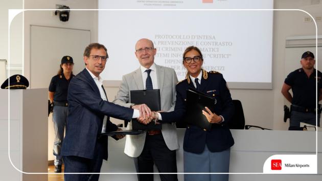 SEA Aeroporti Milano e Polizia di Stato, siglato Protocollo d'Intesa per la prevenzione e il contrasto dei crimini informatici