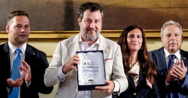 Salvini premio Italia-Israele