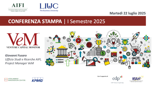 Venture Capital, presentato il Rapporto VeM 2025: €523 mln investiti nel primo semestre, calano i capitali ma crescono gli investimenti early stage