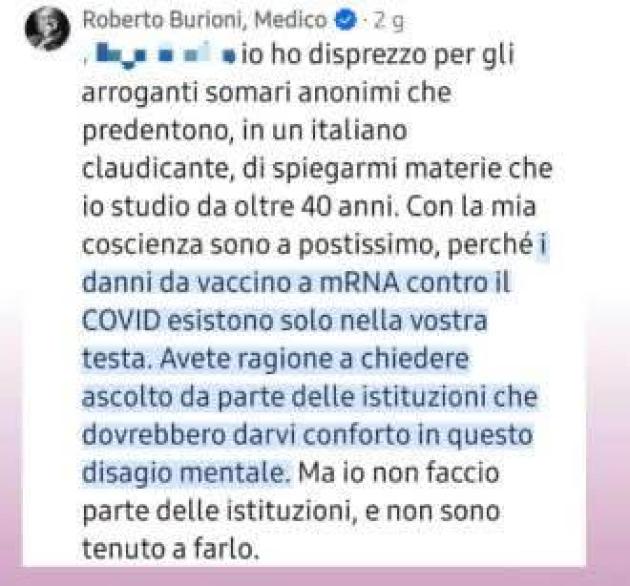 Burioni insulti