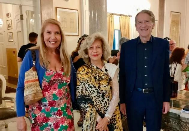 Maria Loredana degli Uberti con Giulio e Antonella Terzi di S Agata