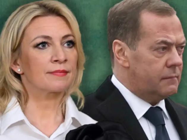 Ucraina, Zakharova e Medvedev  attaccano Ue, lei: "Loro dichiarazione un volantino nazista", lui: "Euroimbecilli ostacolano tentativi di risolvere la guerra”