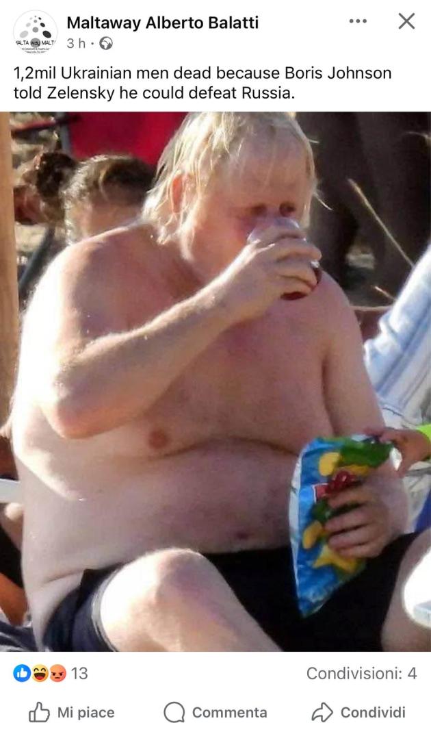 Critiche a Boris Johnson