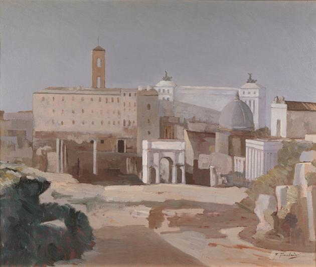 Francesco Trombadori, Il Campidoglio visto dal Foro (da Ufficio Stampa Zètema Progetto Cultura)