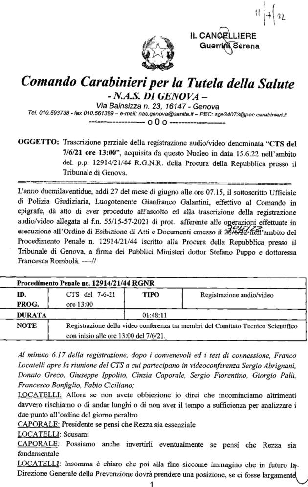 Verbale Cts 7 giugno 2021