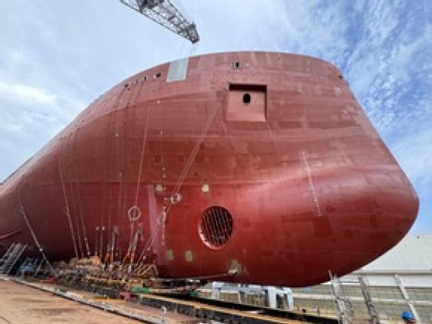 Fincantieri, varato a Castellammare il troncone della terza LSS per la Marina francese nell’ambito del programma FLOTLOG