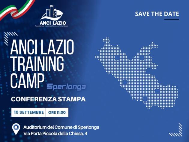 ANCI Lazio Training Camp 2025, il 10 settembre a Sperlonga la conferenza stampa di presentazione