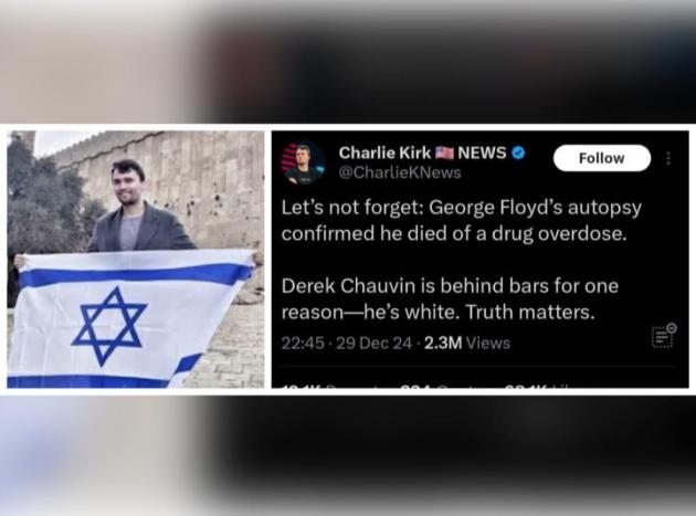 Attentato a Charlie Kirk, l’attivista MAGA pro-Israele negava genocidio nel 2024: “A Gaza no carestia”; su omicidio George Floyd: “Morto per overdose”