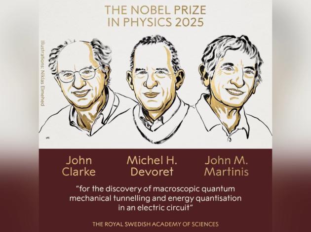 Premio Nobel per la Fisica 2025 a John Clarke, Michel H. Devoret e John M. Martinis per la scoperta dell’effetto tunnel macroscopico