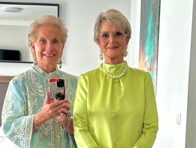 Duchessa Marilù Gaetani dell’Acquila d’Aragona con la principessa Gloria Thurn und Taxis