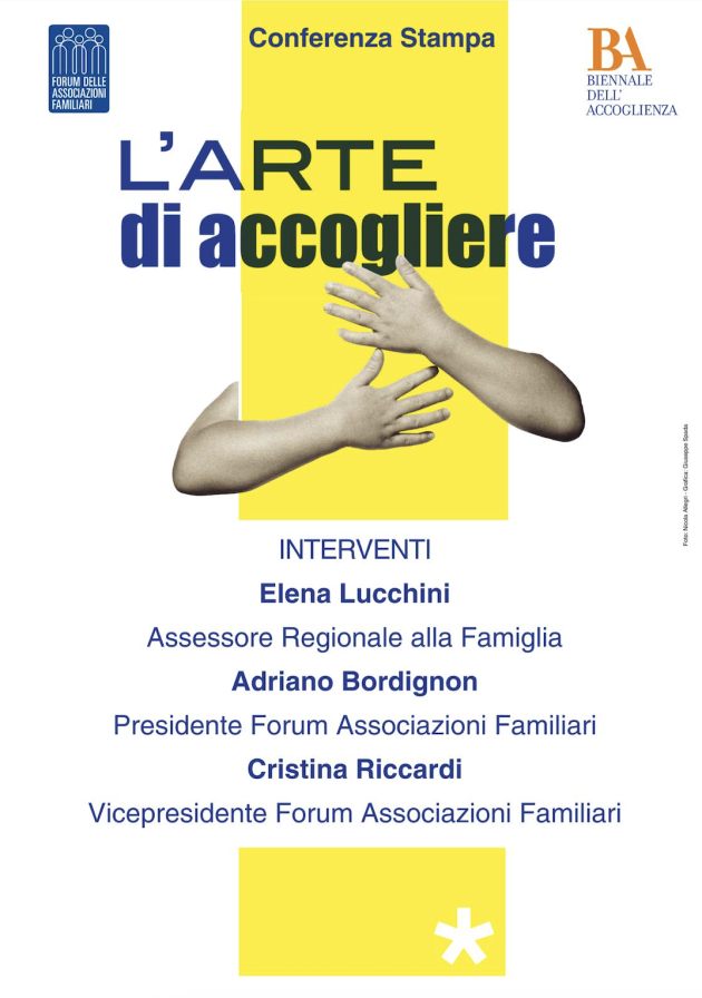 A Milano la presentazione della prima edizione ‘L’arte di Accogliere’ - Biennale dell’Accoglienza Adozione e Affido Familiare