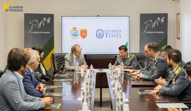 Formazione: Guardia di Finanza e Università degli Studi della Tuscia di Viterbo insieme per l’attivazione di specifiche attività formative e corsi di aggiornamento a favore del personale del Corpo