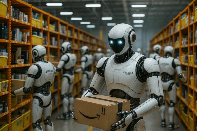 Amazon, tagliati 30mila dipendenti su 1,55mln, licenziamenti pari al 10% degli operai, l’azienda: “Saranno sostituiti dall’AI”