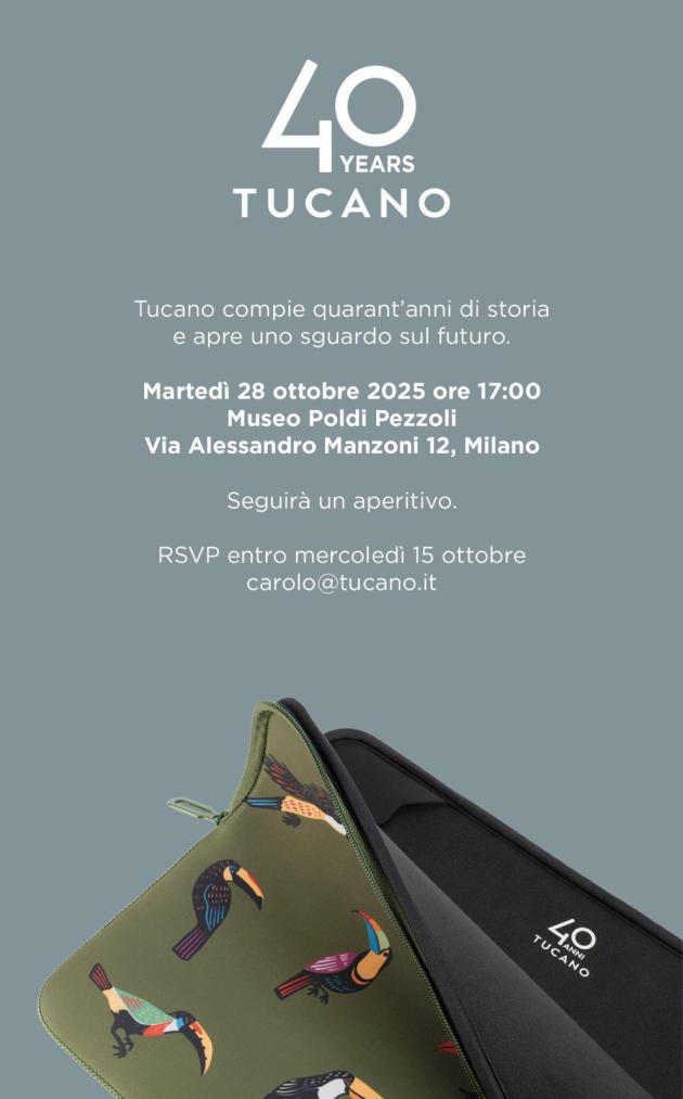Tucano celebra i 40 anni di attività  dal 1985 fino ad oggi, oggetti semplici ma intuitivi e di design, tra identità e innovazione