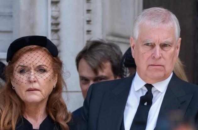 Andrea d'Inghilterra con la ex moglie Sarah Ferguson